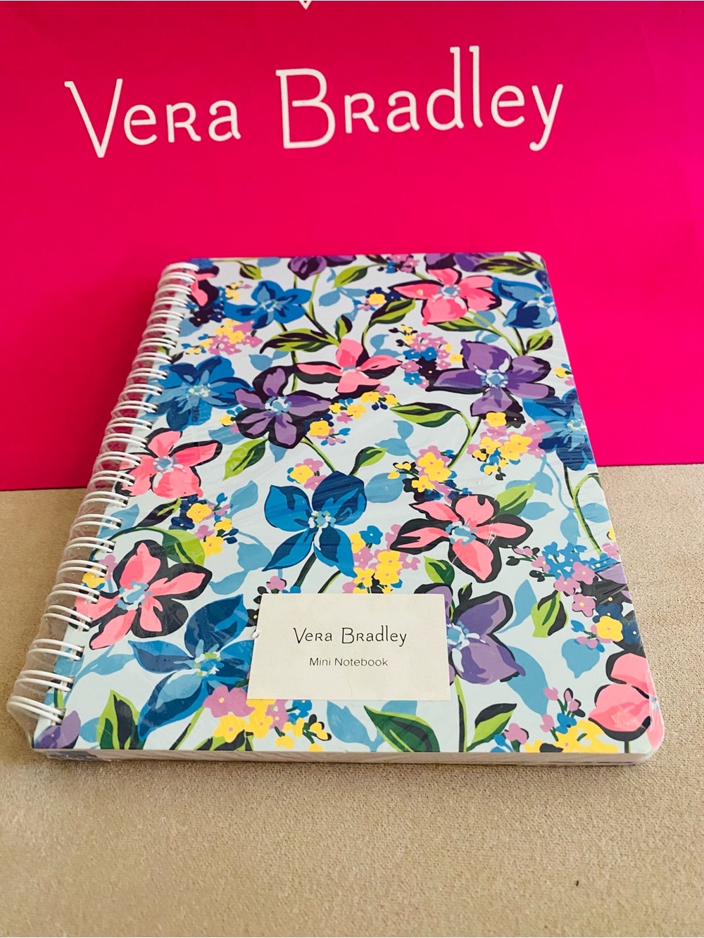 Vera Bradley Mini Spiral Notebook NWT. Marian Floral. 160 pages